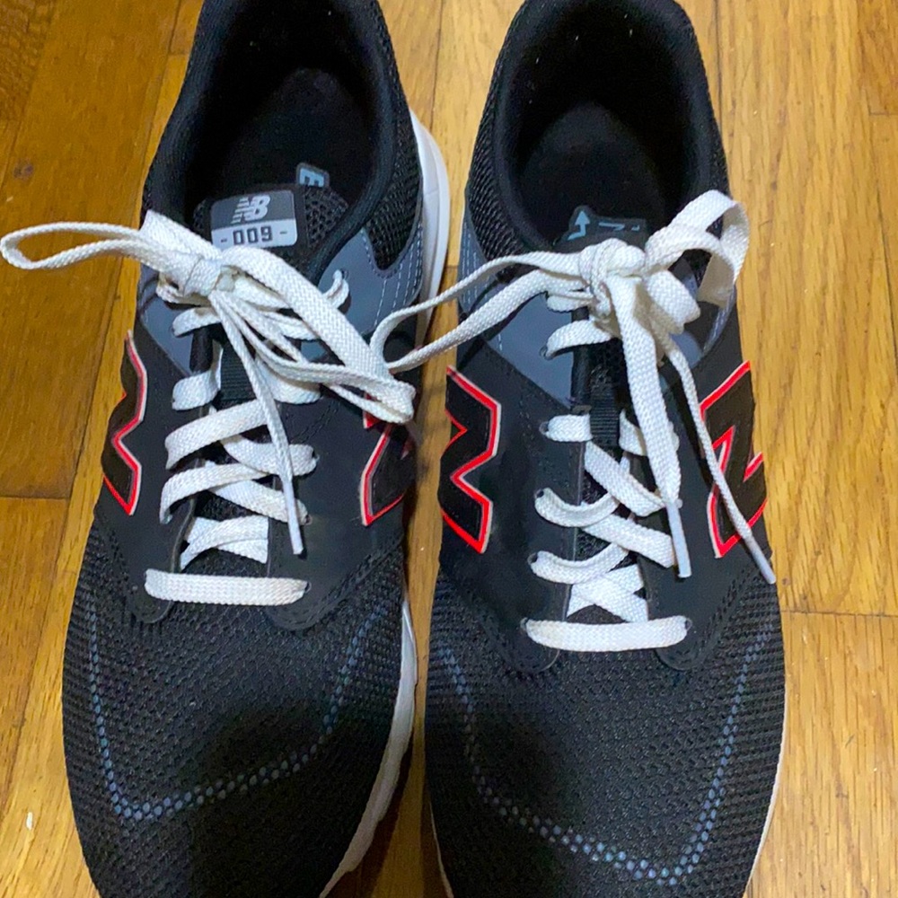 New Balance tennis shoes.